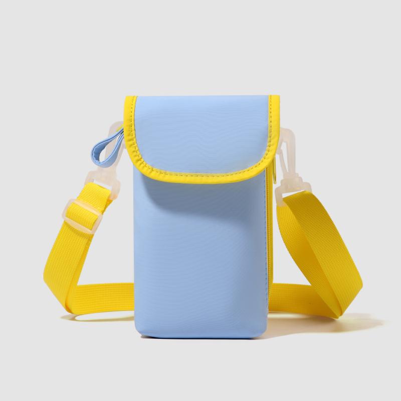 

Color Block Shoulder Bag Women s Mobile Phone Bag Certificate Bag синій