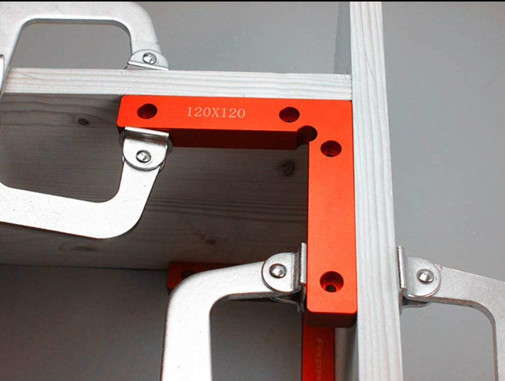 CarAngels Aluminum Full Square Corner Clamp Set of 2, L-Shaped, 90 Degree Square, Woodworking Fixing and Clamping Tool (Old Model)