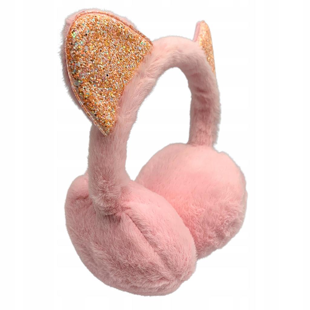 Winter Earmuffs Women's Children's Cat Kitten Shiny Warm Plush