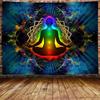 Sieben Chakra Wandteppich Yoga Meditation Wandteppich Buntes Mandala Indisch Hippie Wandteppich Wandbehang für Wohnzimmer Schlafzimmer