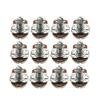FLEOR 12pcs Long Split Shaft Electric Guitar Potentiometers Pots Volume Tone Control Pots A250K B250K A500K B500K Optional
