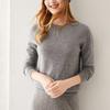Women's 100% Pure Cashmere Round Neck Sweater, Knitted Seamless Long Sleeve - Autumn/Winter Collection.