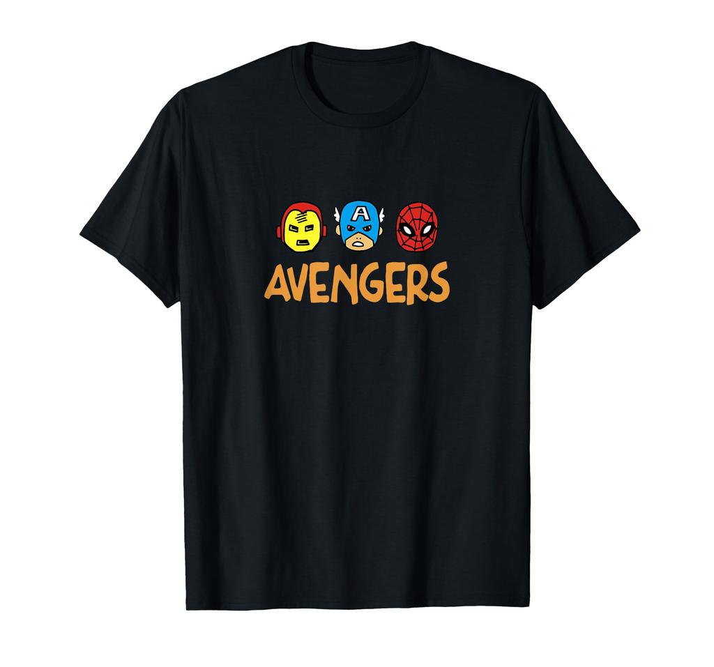 Marvel Avengers Iron Man Thor Captain America Hulk Spider-Man T-shirt