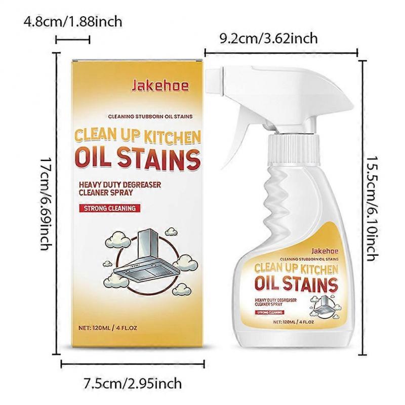 Heavy Duty Degreaser Spray - Powerful Kitchen Oil Cleaner for Stubborn Stains, All-Purpose Degreaser & Grease Remover
