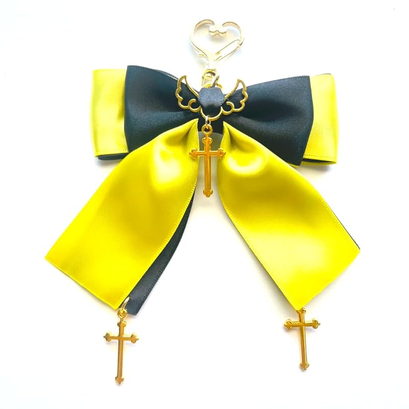 

(Onoderiya/Penguin Land) [Key chain | 1 piece] Shimmering angel wings gothic cross bag charm key chain [ lolita Dream cute Gothic Lolita gothic magic