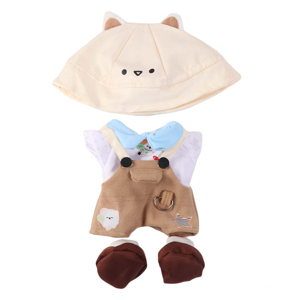 1 Set Bear Hat 20cm Cotton Doll Clothes Outfit Plush Doll Clothes 20cm Cotton Doll