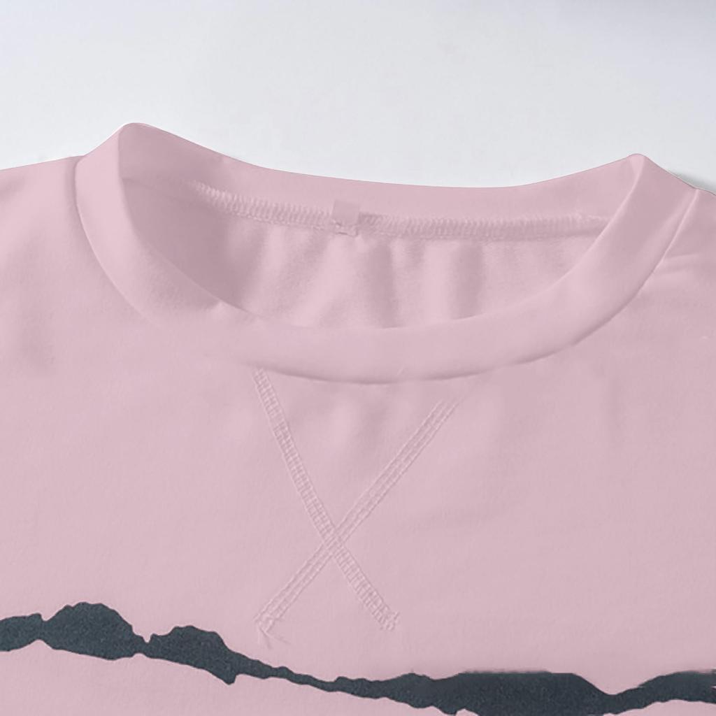 Women's Casual  Contrast Color Long Sleeve Top Pullover Sweatshir