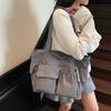 Simple Japanese Corduroy Tote Bag Large Capacity Commuting All-matching Student Handbag New