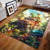 1PC Dinosaur Jungle Buggy Print Cartoon Carpet for Bedroom Living Room Bedside Sofa Floor Mat Modern Home Decor Area Rug