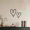 2PCS Metal Heart Wall Art Personalized Valentines Day Gift Home Decor