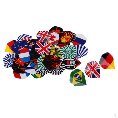 / 54 PET Vluchtstaartjes Nationale Vlag Spinnen Afbeelding
