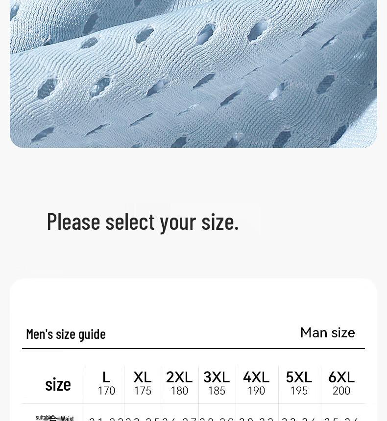 Hengyuanxiang Men's Ice Silk Mesh Boxer Briefs