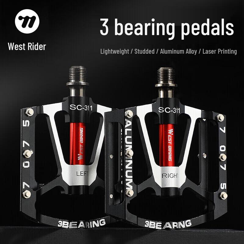 WestBiking 3-Lager Aluminiumlegierung Fahrradpedale