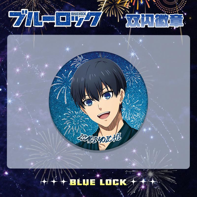 

Blue Lock Double Flash Badge Pet Pin 249-254 75mm 58mm Anime Manga Cosplay Accessories Bulk Supply 58mm