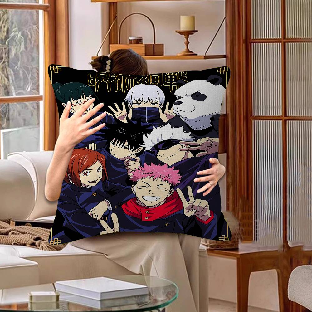 Jujutsu Kaisen Anime Personalized Picture Text Home Decorative Pillows Household Gifts 45X45Cm