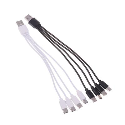 20 cm 4 v 1 USB C nabíjecí kabel 4 porty USB splitter Nabíjecí kabel Typ C Konektor pro mobilní telefony Smartphone Tablet