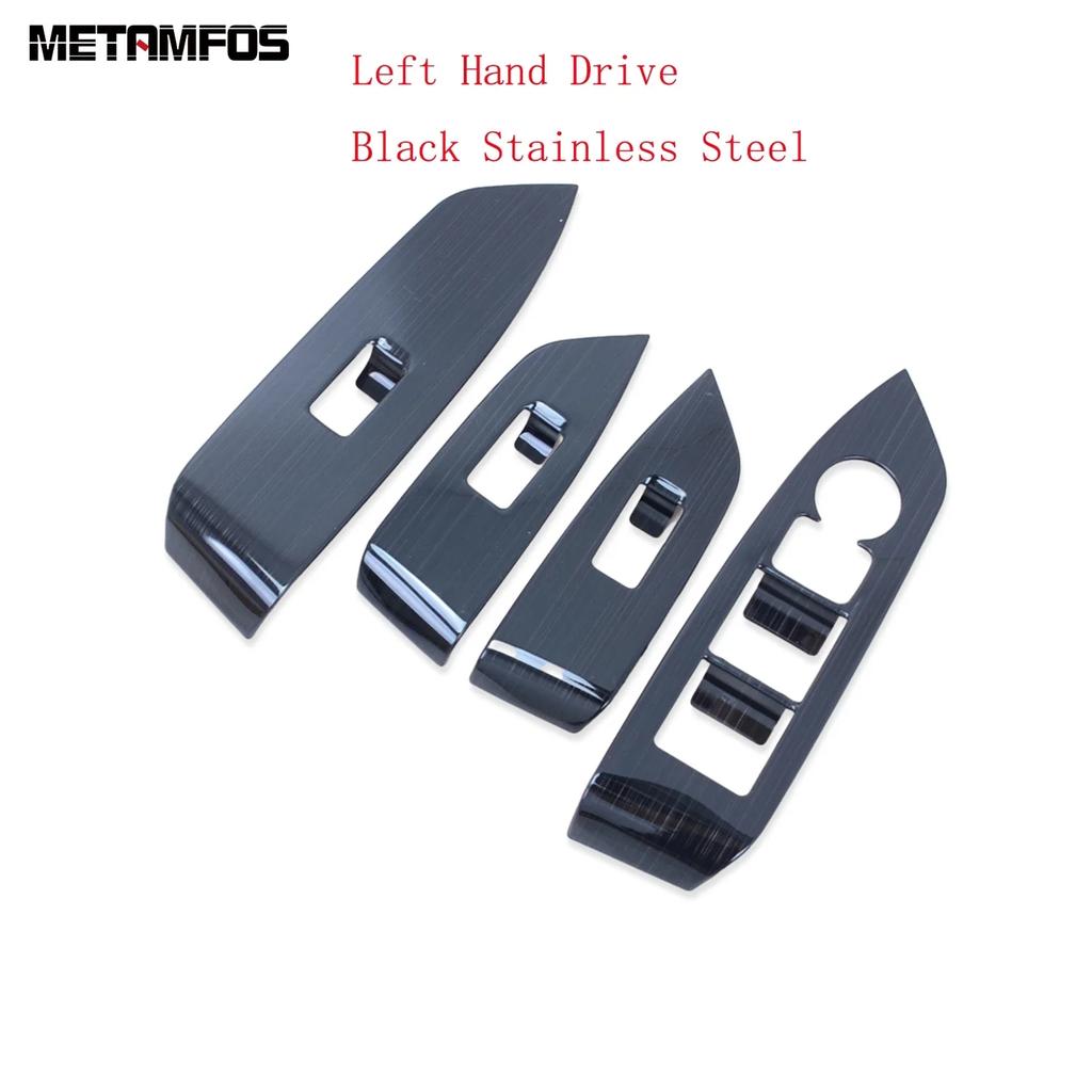 Car Accessories For Mazda CX-5 CX5 KF CX-8 CX8 2017- 2024 Interior Carbon Fiber Window Lift Switch Cover Trim Armrest Frame