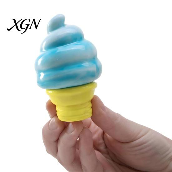 Ice Cream Cone Sensory Toy Squeeze Simulated Fidget Portable Travel Stress Relief Soft Stretch Ball