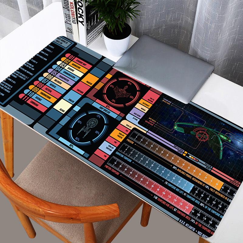 90x40cm Mouse Pad Gamer Large Computer Notebook Pc Mousepad Design Carpet Gaming Accessories XXL S-Spaceship Keyboard Desk Mat