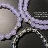 New Chinese Madagascar Purple Chalcedony Beaded Bracelet Concubine Smile Smoke Purple Small Waist Ice Bead Bracelet