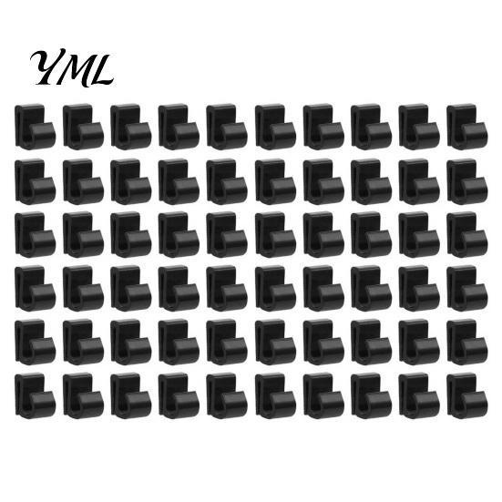 Eave Edge Light Mounting Clips Outdoor String Clips, Black Plastic Organize Hooks, Installation Tools Weather Resistant Snap-on Fasteners for