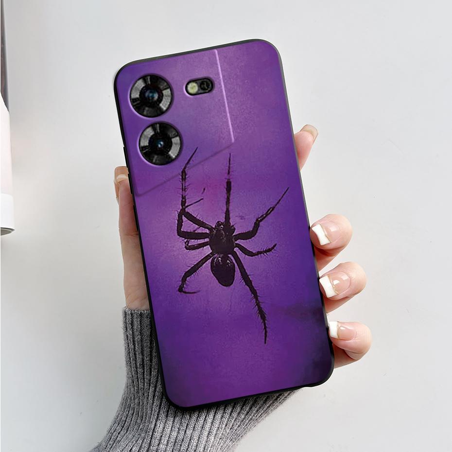 For Tecno Pova 5 Case LH7n Silicone Phone Case Stylish Pattern Slim Soft Black Funda Cover For Tecno Pova 5 4G 2023 Pova5 Capa
