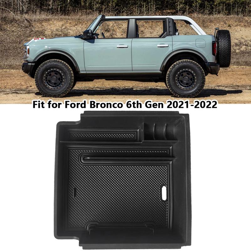 Car Center Console Organizer Tray Armrest Storage Box Organizer Interior Accessories Stowing Tidy Ford Bronco 6th Gen -