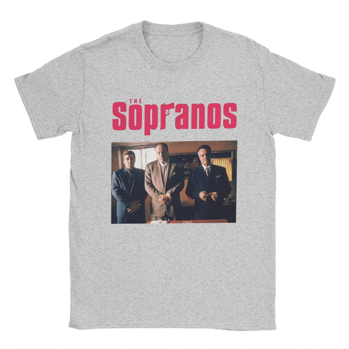 

Повсякденна футболка The Sopranos для чоловіків, бавовняні футболки з круглим вирізом, футболки з коротким рукавом з фільму, унікальний одяг 4XL
