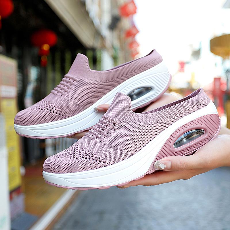 

Женские тапочки, повседневные сандалии, кроссовки без спинки, летние черные, легкие, ортопедические туфли на воздушной подушке, большого размера EU: 43 розовый