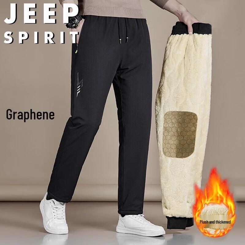JEEP SPIRIT Men's Thermal Straight-Leg Pants