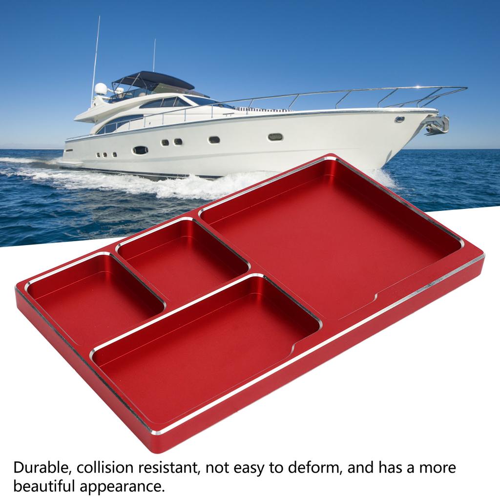 RC Screw Tray Aluminium Alloy with Magnetic Pad RC Repair Tool Screws Disk for Maintenance Outdoor