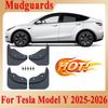 For Tesla Model Y 2025 2026 4PCS Wheel Mudflaps Tesla Front Rear Mudguards Splash Guards Fender Protector Accessories