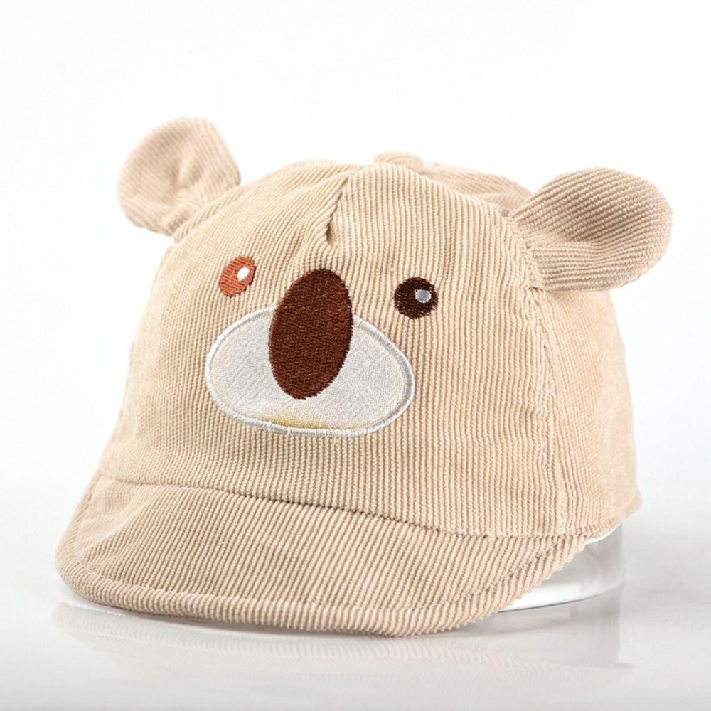 Cotton Baseball Hat Cartoon Bear Peaked Cap New Children Sun Visor  Outdoor