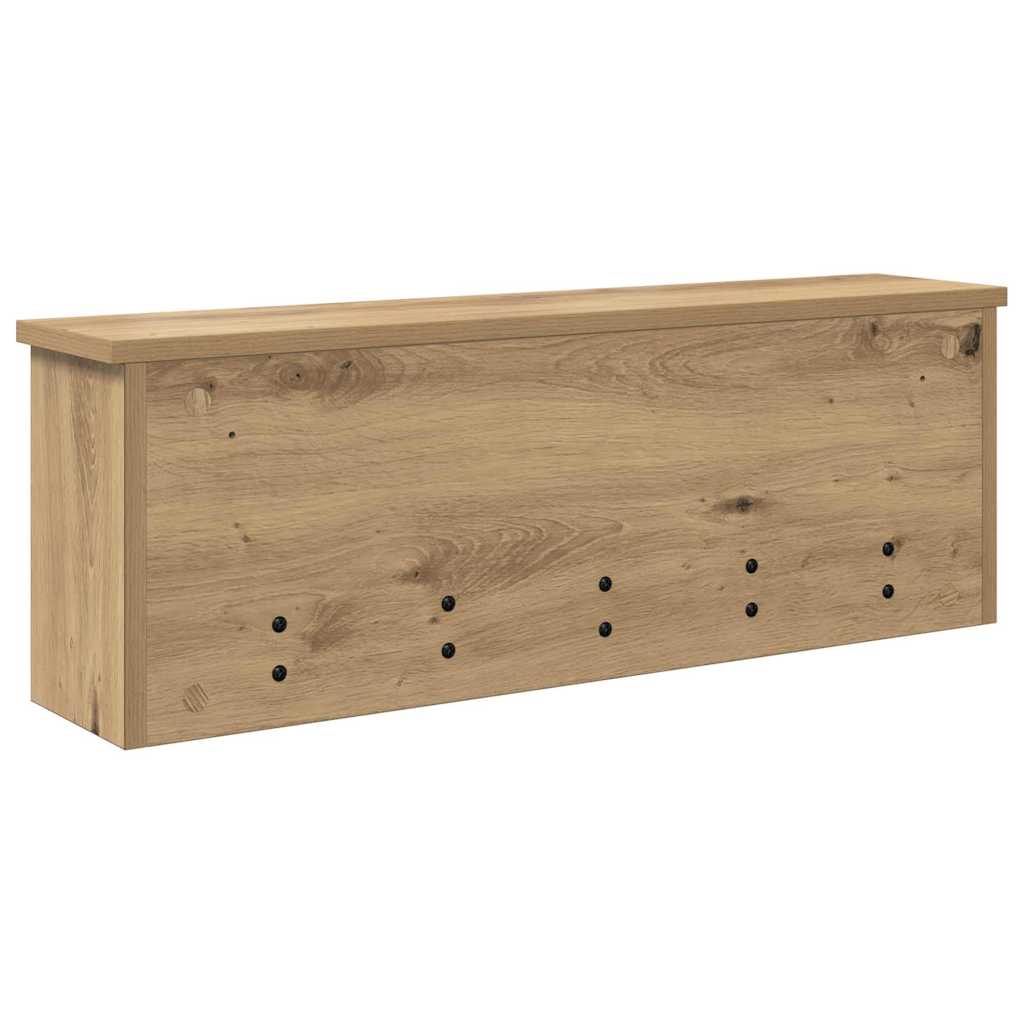 Wall Mounted Nightstand Artisan Oak 75 x 16 x 26 cm