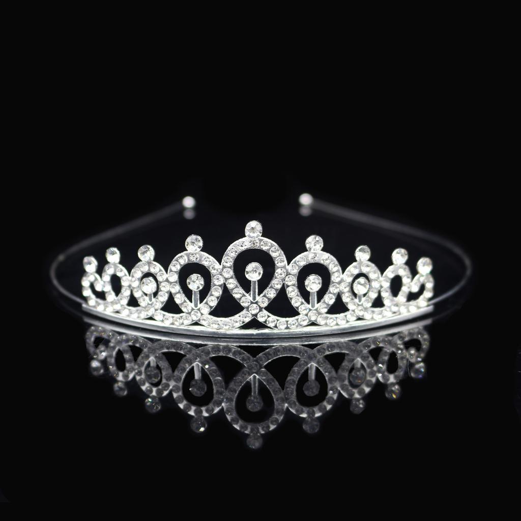 Children'S Crown Headgear Adult Headband Dance Stage Performance Rhinestones Crystal For Girls And Baby Hosts
