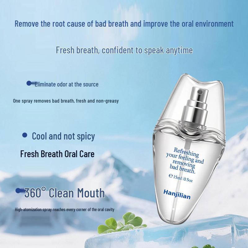 Han Ji Lian Portable Fresh Breath Spray - Long-lasting Cool Fragrance