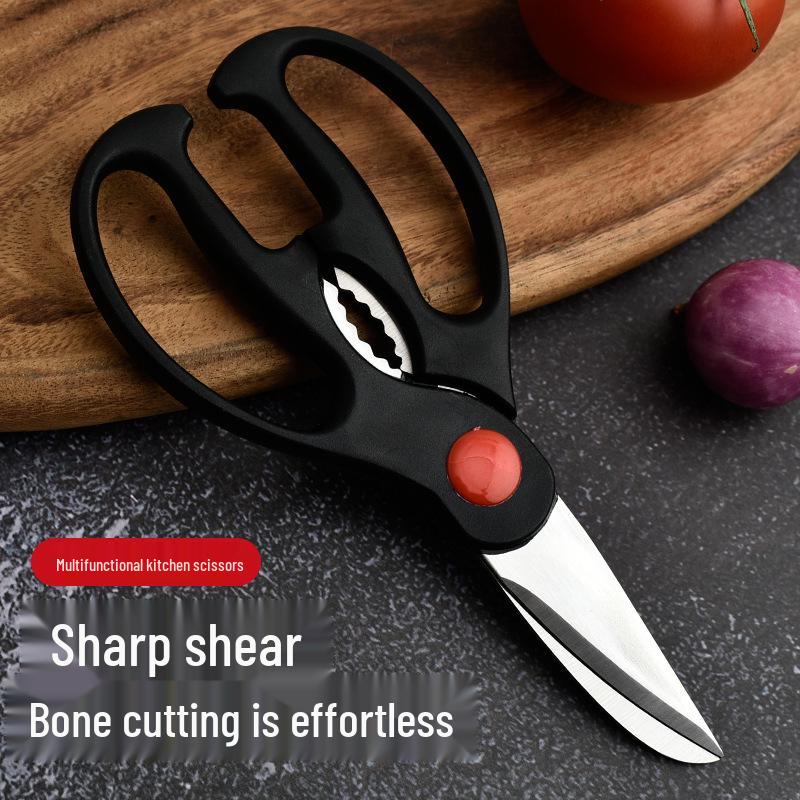Three-piece Multifunctional Kitchen Scissors Set: Chicken Bone, Handcraft & Stainless Steel Culinary Scissors