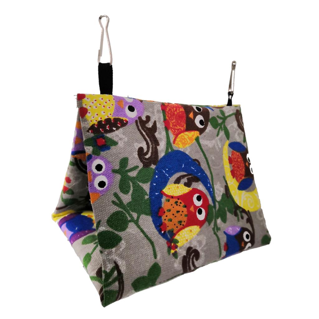 

Bird Hammock Hanging Nest Hut Tent for Cockatiel Cockatoo A