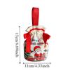 3 pcs Cloth Santa Claus Handbag Funny Fruit Packaging Box Christmas Candy Gift Bags  Party Favors