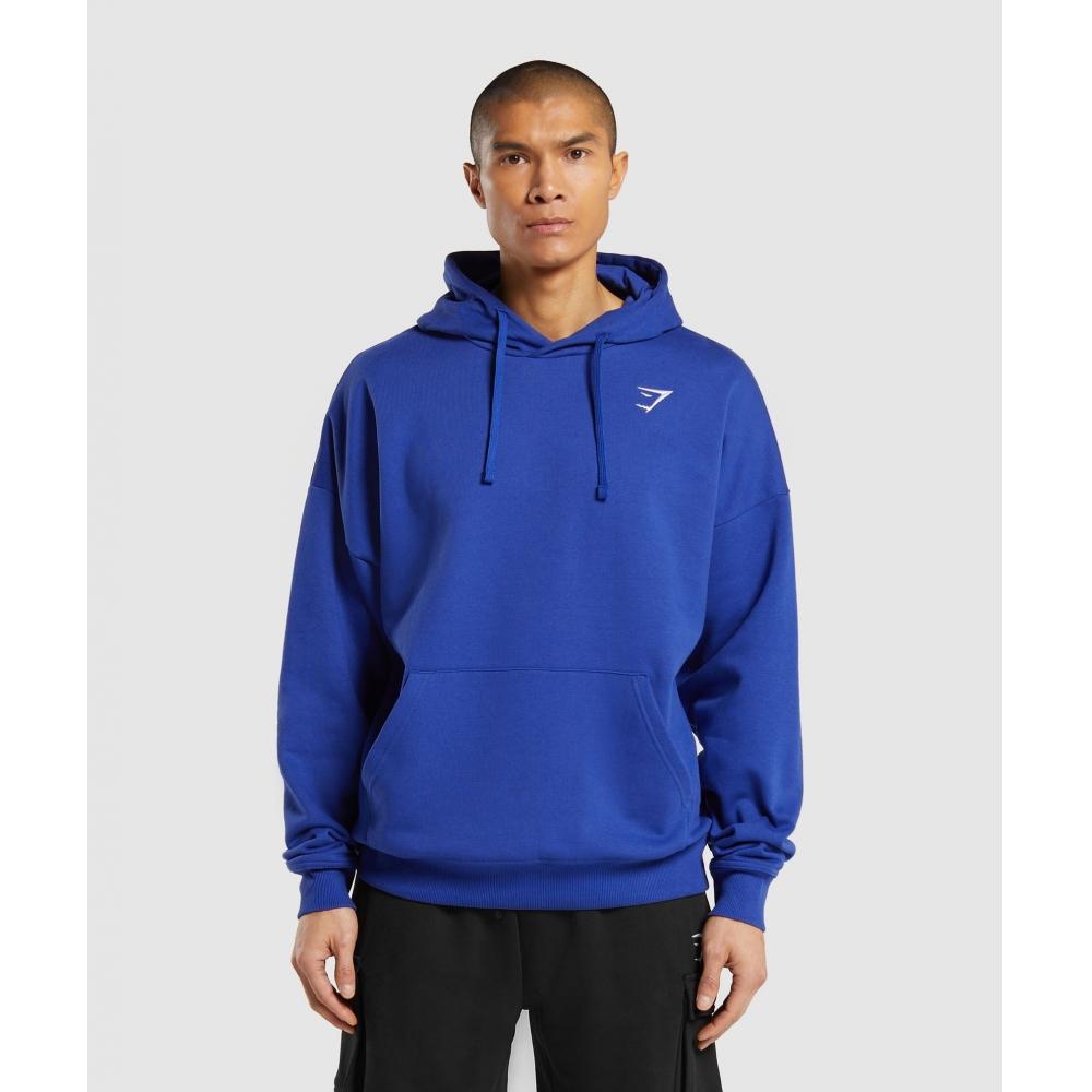 

Толстовка оверсайз GYMSHARK Crest Wave Blue A5A8O UCML