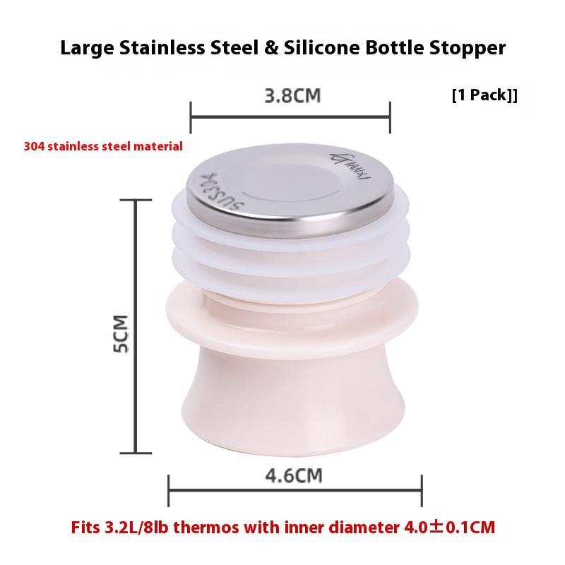Gianxi Stainless Steel Hot Water Bottle Stopper Silicone Hot Water Bottle Stopper Water Bottle Stopper Insulated Bottle Stopper