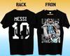 T-shirt Casual a Maniche Corte Unisex Larga Hip Hop Streetwear, T-shirt Grafica con Ritratto di Lionel Messi 2026