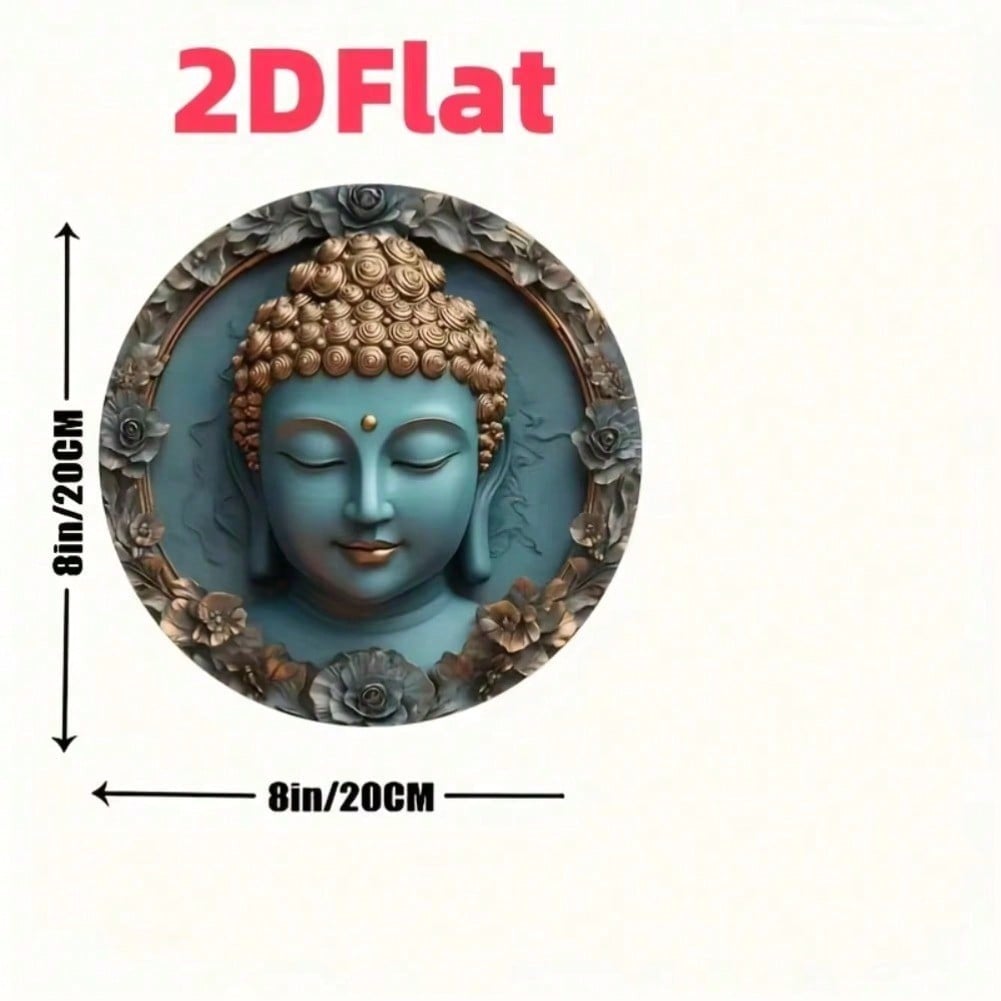 

Buddha Metal Tin Sign Retro Wall Art Plaque Bar Home Cafe Decor 20x20 різнокольоровий