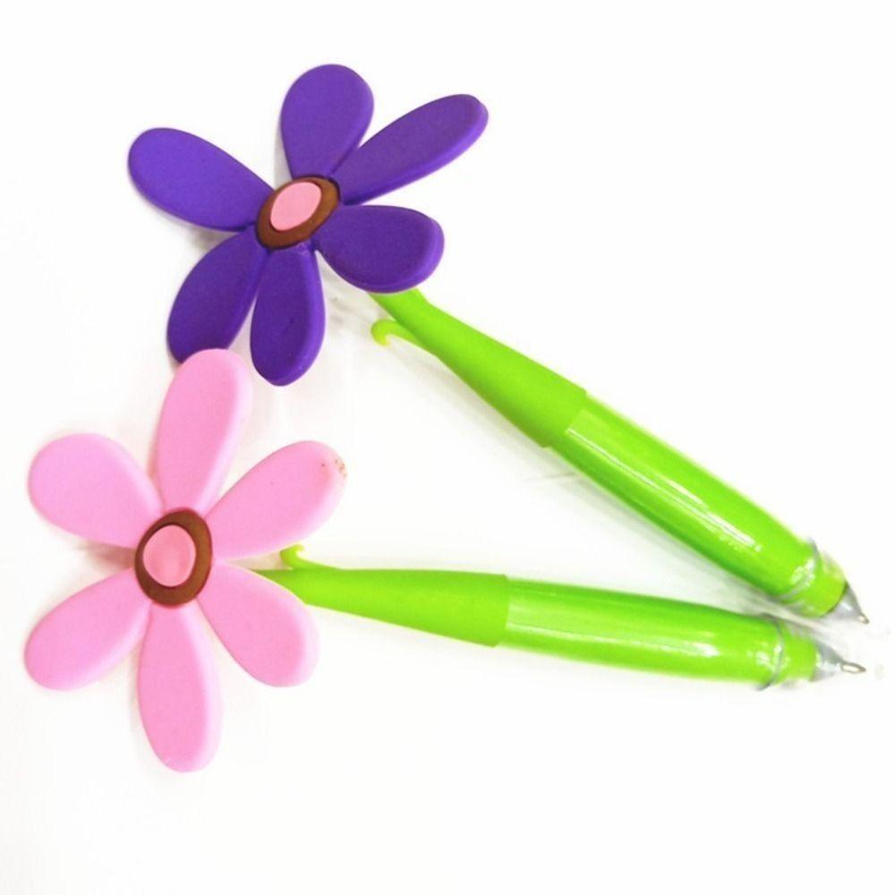 Cartoon Writing Signing Pen Soft rubber Sunflower Ballpoint Pen Sunflower Bonsai Ballpoint Pen