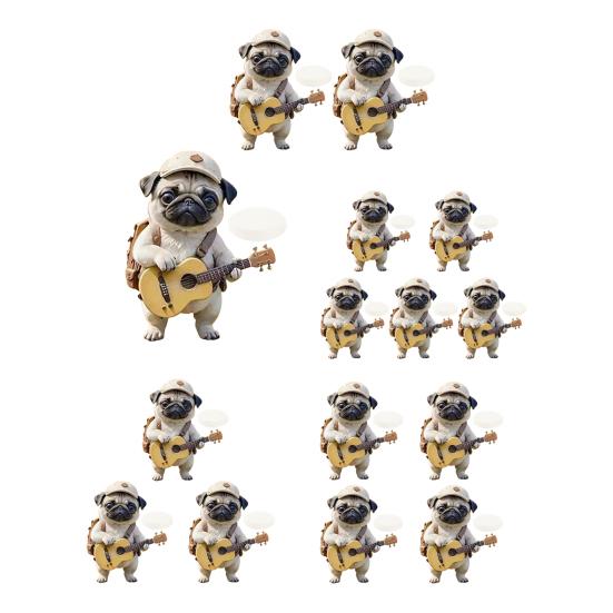 Désodorisant de Voiture Acrylique Clip d'Aération Chien Décoratif Parfum de Voiture Clip Climatiseur Voiture Anti-Rouille Chien Adore Cadeau Accessoires Intérieur d'Aération Auto