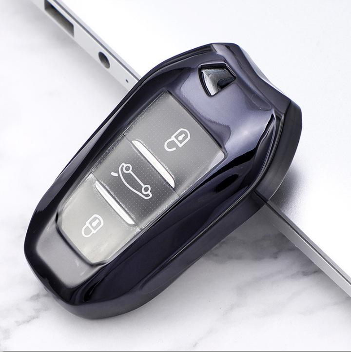 Peugeot Key Case Cover for 5008, 301, E2008 with Logo and Buckle