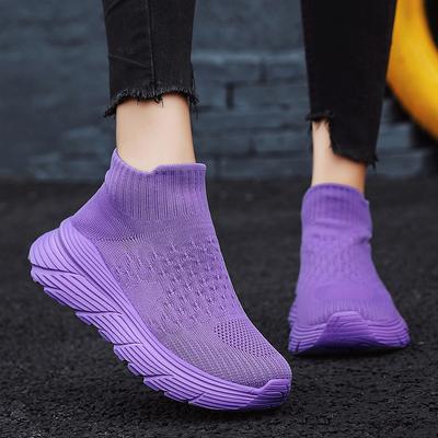 Women’s Moccasins Loafers Casual Slip On Walking Shoes Summer Men’s Slip-ons Lightweight Socks Shoes for Mother Large Size 36-46