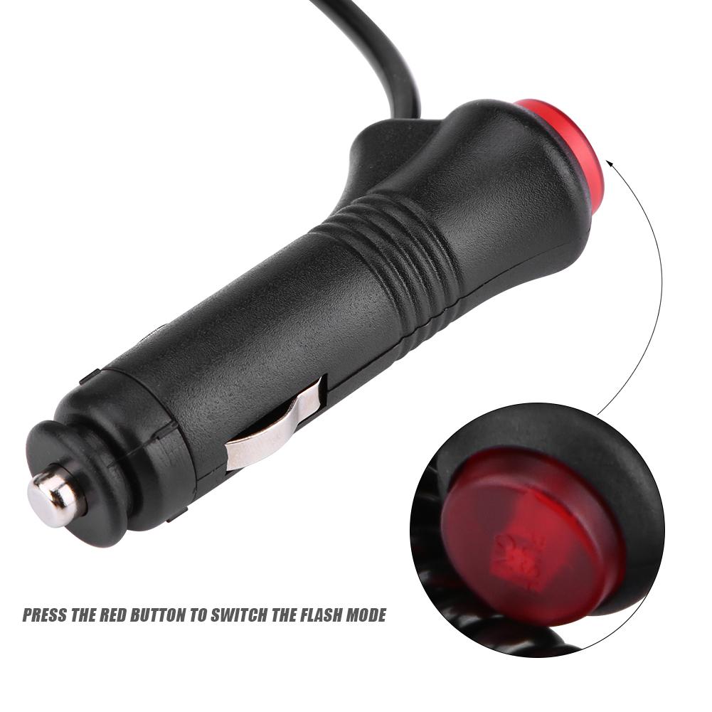 24 LED Strobe Light Car Roof Emergency Warning Flashlight 24W 7 Modes for Rescue Police Vehicle