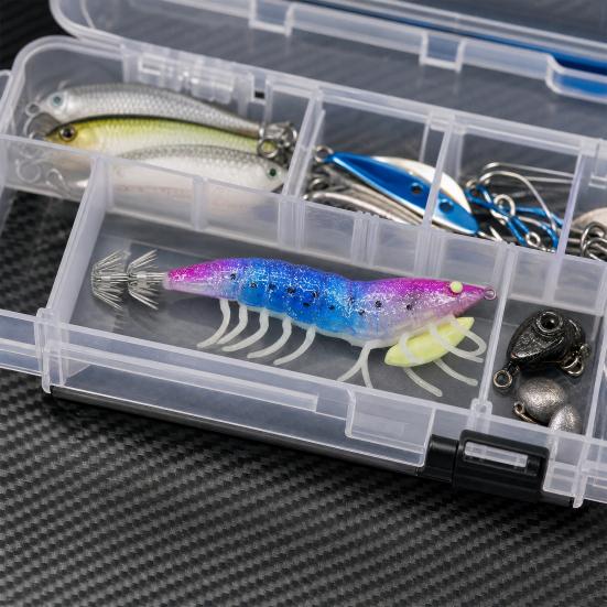 12CM/20G Karanlıkta Parlayan Karides Yem, Kalamar Jig Kancası Biyonik Karides Yem, Tatlı Su Tuzlu Su Alabalık Levrek Balıkçılığı İçin Simülasyon Karides Yemi
