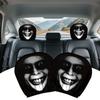 Car Head Rest Covers Set Halloween Elastic Car Seat Headrest Protector Vehicle Accessories Interior Decor For Weekend Road Trip